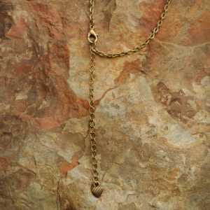 Red Jasper 3-hold drilled Gemstone Teardrop with Silk Tassel Necklace